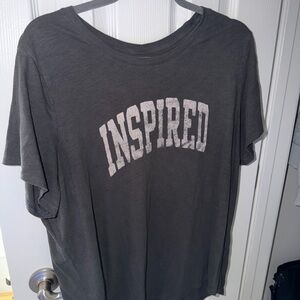 Old Navy Gray 'Inspired' Short Sleeve Tee